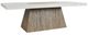 Classic Home Grange Antique White 94" Dining Table with Natural Base-0