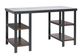 lements International Jolene Black/Brown/White Desk-0