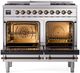 Ilve® Nostalgie II Series 40" Stainless Steel Pro Style Dual Fuel Range-1