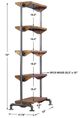 Uttermost® Rhordyn Aged Gunmetal/Light Walnut Etagere-2