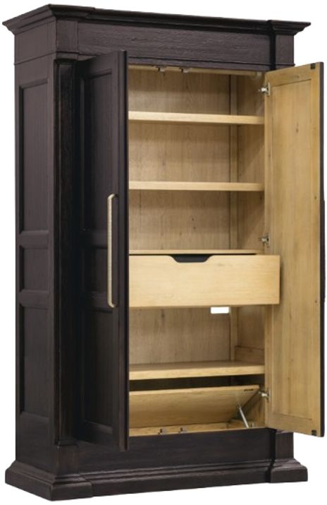 Hooker® Furniture Driftwood Burnt Timber Wardrobe-3