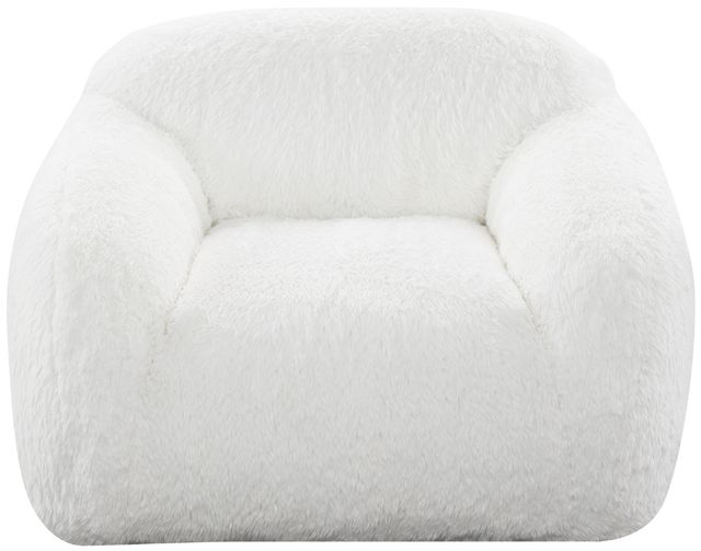 Intercon Mon Ivory Mist-Sherpa Faux Fur Swivel Chair-0