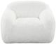 Intercon Mon Ivory Mist-Sherpa Faux Fur Swivel Chair-0