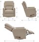 La-Z-Boy® Wynne Dove Manual Swivel Glider Recliner-1