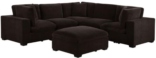 Coaster® Lakeview 6-Piece Dark Chocolate Modular Sectional-1