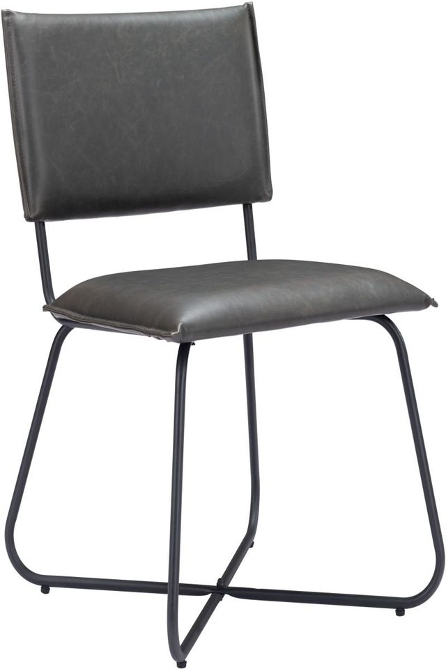 Zuo® Modern Grantham Vintage Gray Dining Chair-0