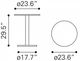Zuo® Modern Alto Bistro White Bistro Table with Black Base-4