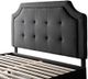 Malouf® Carlisle Charcoal Queen Headboard-1