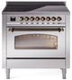 Ilve® Nostalgie II Series 36" Stainless Steel Pro Style Induction Range-0