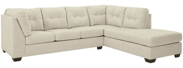 Benchcraft® Falkirk 2-Piece Parchment Right-Arm Facing Sectional and Chaise-0