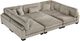 Homelegance® Traverse 6-Piece Taupe 135" Modular Sectional with Ottoman-4