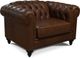 England Furniture Brooks Dark Brown Leather Chair-0