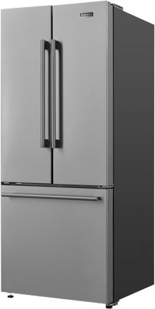 Galanz 28 in. 16.0 Cu. Ft. Stainless Steel French Door Refrigerator-1