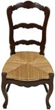 Furniture Classics French Brown Ladderback Dining Side Chair-1