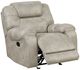 Homelegance® Gainesville Pewter Manual Glider Recliner-5