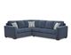 Affordable Furniture Woodlawn Navy 2pc Sectional -0