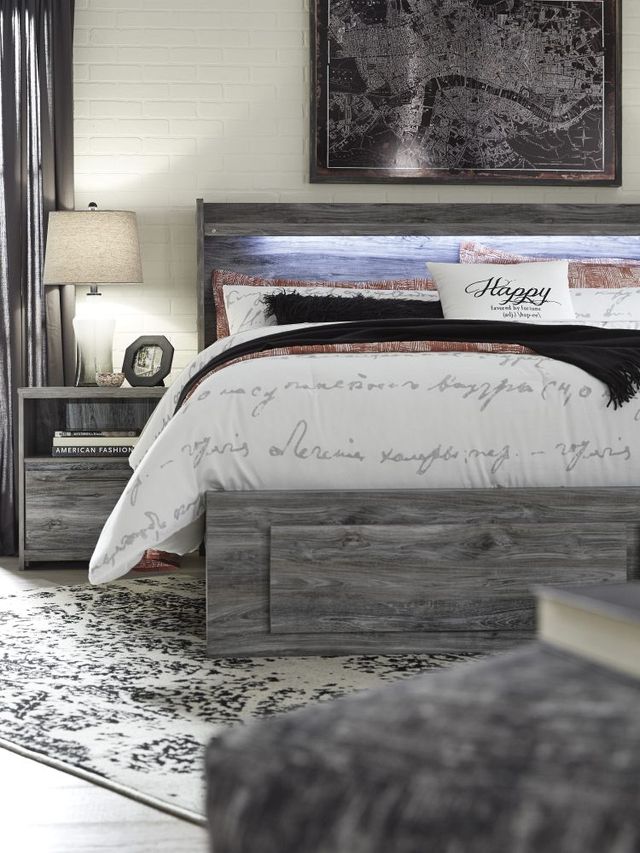 Signature Design by Ashley® Baystorm Gray Queen 2-Drawer Storage Panel Bed-3
