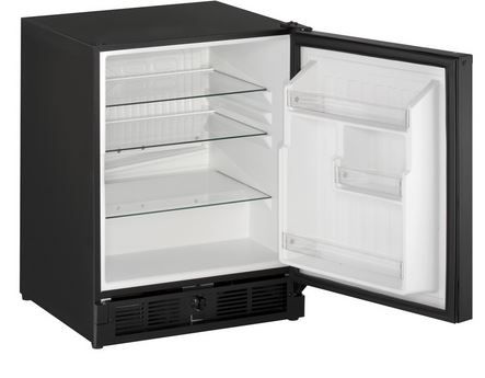 U-Line® ADA Series 21" 3.3 Cu. Ft. Black Under the Counter Refrigerator-1