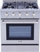 Thor Kitchen® 30" Stainless Steel Pro Style Dual Fuel Range-0