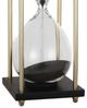 A & B Home Black/Brass Hourglass in Stand-1