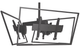 Chief® Large Black LCM Ceiling Mount-0