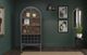 Nest Home Collections Victoria Matte Black Wine Cabinet-1