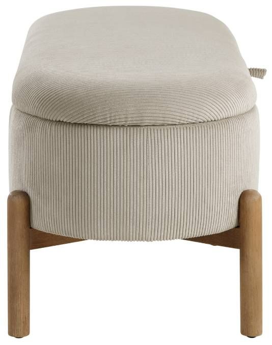 Homelegance® Mavis Taupe Lift-Top Storage Bench-3