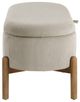 Homelegance® Mavis Taupe Lift-Top Storage Bench-3