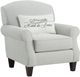 Fusion Furniture Dizzy Ticking Stripe Ebony Accent Chair-0