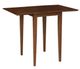 John Thomas Furniture® Dining Essentials Espresso Small Drop Dining Table with Black Base-0
