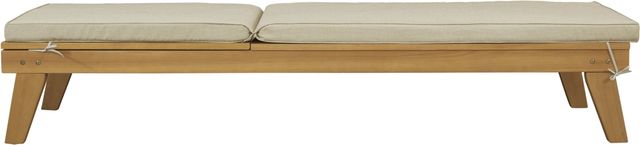 Signature Design by Ashley® Byron Bay Light Brown Outdoor Chaise Lounge Chair-4