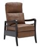 Best® Home Furnishings Customizable Ryberson Leather Manual High Leg Recliner with Dark Walnut Legs-0