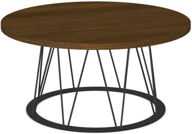 Amisco Customizable Calypso Walnut Veneer 36'' Coffee Table-0
