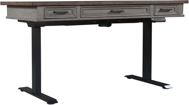 aspenhome® Caraway Aged Slate 60" Lift Desk-0