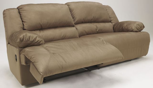 Signature Design by Ashley® Hogan Mocha Reclining Sofa-1