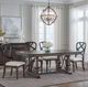 Liberty Furniture Provence Park 5-Piece Chateau Brown/Cream Trestle Dining Table Set-1