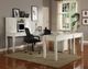 Parker House® Boca 5-Piece Cottage White U-Shape Desk with Hutch and File Set-1