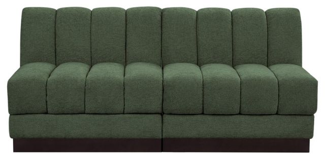 Meridian Furniture Quinn 2-Piece Green Modular Armless Sofa-1