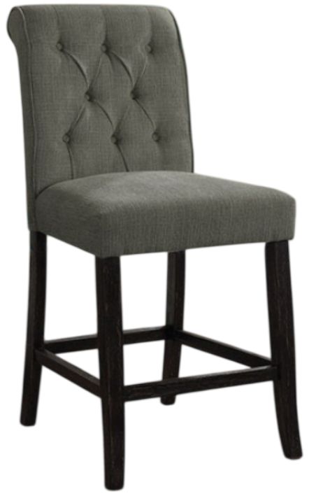 Furniture of America® Izzy 2-Piece Antique Black/Gray Counter Stool Set-0