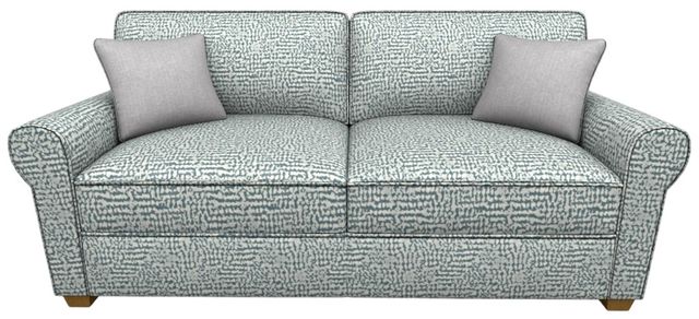 Best® Home Furnishings Customizable Shannon Queen Sofa Sleeper with Honey Birch Legs-1