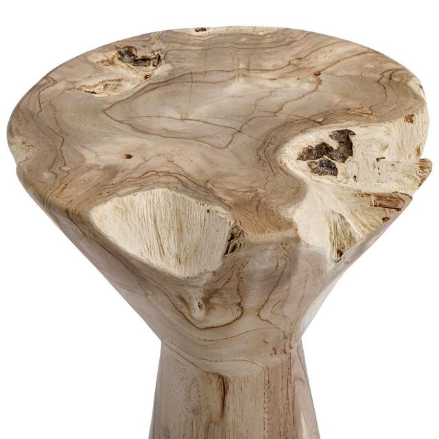 Uttermost® Coastwood Natural Beached Wood Indoor-Outdoor Drink Table-2