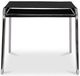 Moe's Home Collection Petra Black Leather Stool-2