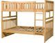 Mazin Furniture Bartly Natural Full/Full Youth Bunk Bed-2