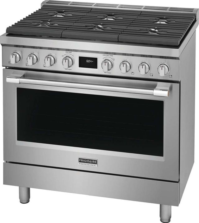 Frigidaire Professional® 36'' Smudge-Proof® Stainless Steel Pro Style Dual Fuel Range-2