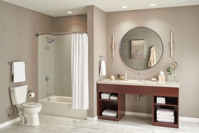 Peerless Precept® Chrome Single Handle Centerset Lavatory Faucet-2