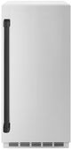 ZLINE Autograph Edition 15" Stainless Steel Touchstone Clear Cube Ice Maker with Matte Black Handle-0