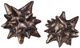 Currey & Company 2-Piece Antique Brass Jacks Decorative Object Set-0