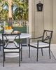 Universal Explore Home™ Customizable Coastal Living Outdoor Seneca Aluminum/Fabric Dining Chair-1