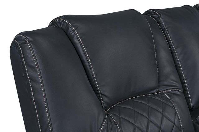 Inspired Home 4036 Diamante Black Manual Reclining Loveseat-3