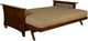 Kodiak Furniture Alexa Black Walnut/Natural Beauty Taupestone Full Futon Frame with Mattress-1